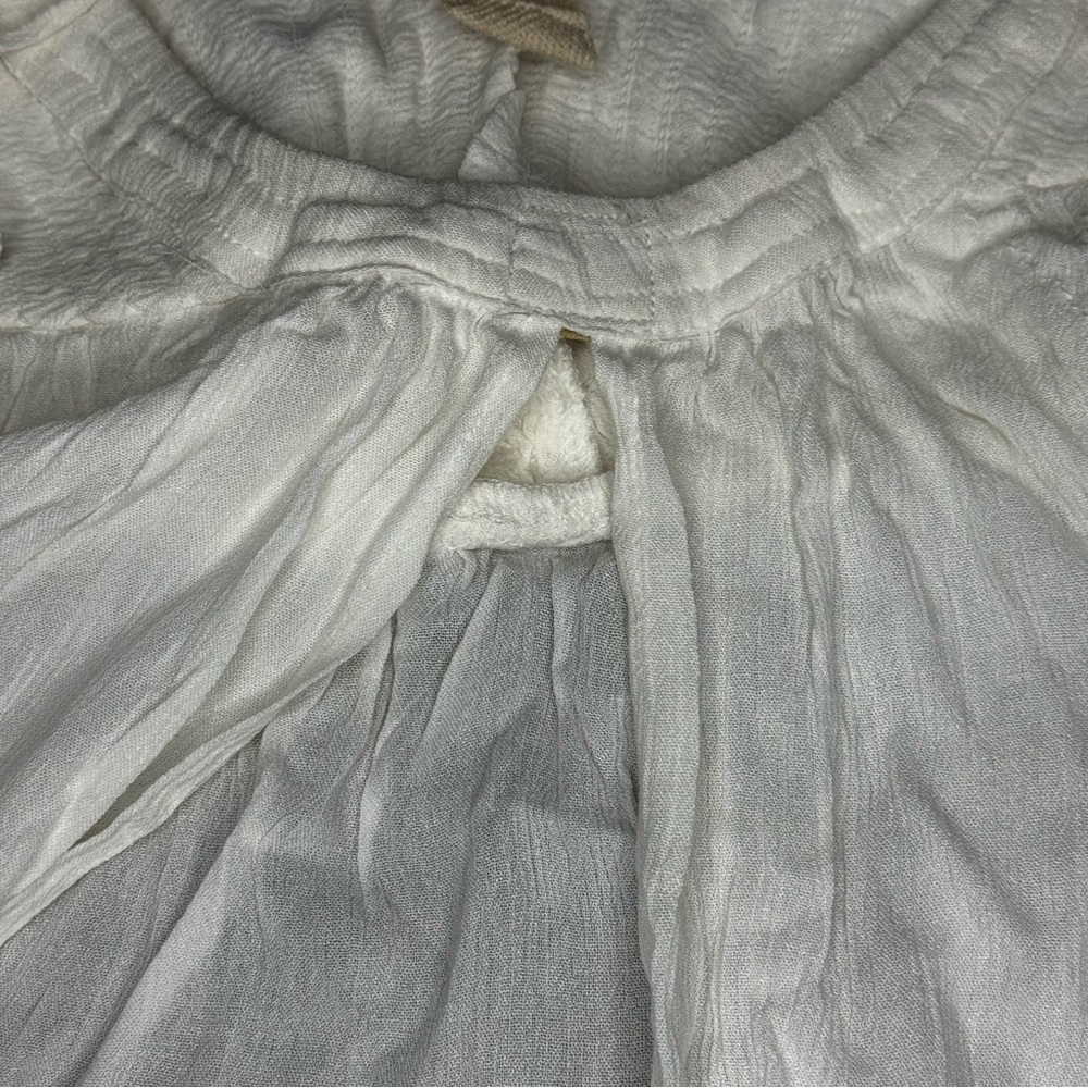 FREE PEOPLE Vacation Vibes Tunic White/Ivory Halter Top Large NWT - Picture 7 of 16